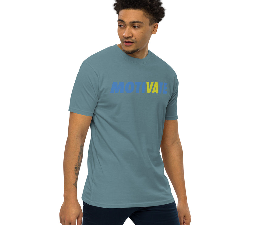 MOTIVATE by CoVA Tennis Men’s premium heavyweight tee