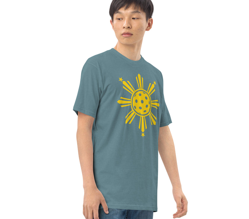 CoVA Pickleball Sun & Stars Men’s premium heavyweight tee