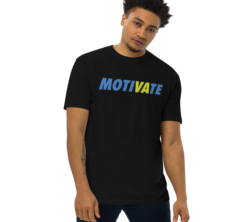 MOTIVATE by CoVA Tennis Men’s premium heavyweight tee