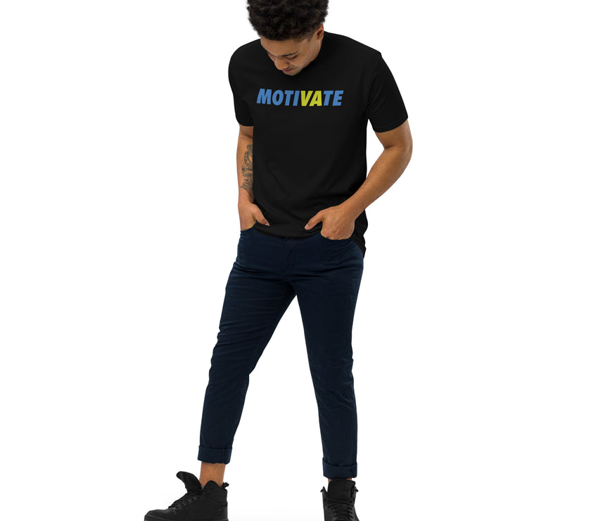 MOTIVATE by CoVA Tennis Men’s premium heavyweight tee