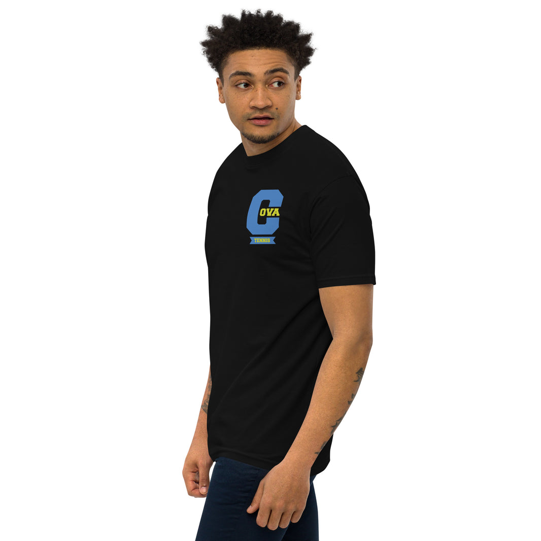 Varsity C CoVA Tennis premium heavyweight tee