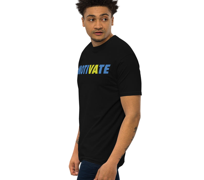 MOTIVATE by CoVA Tennis Men’s premium heavyweight tee