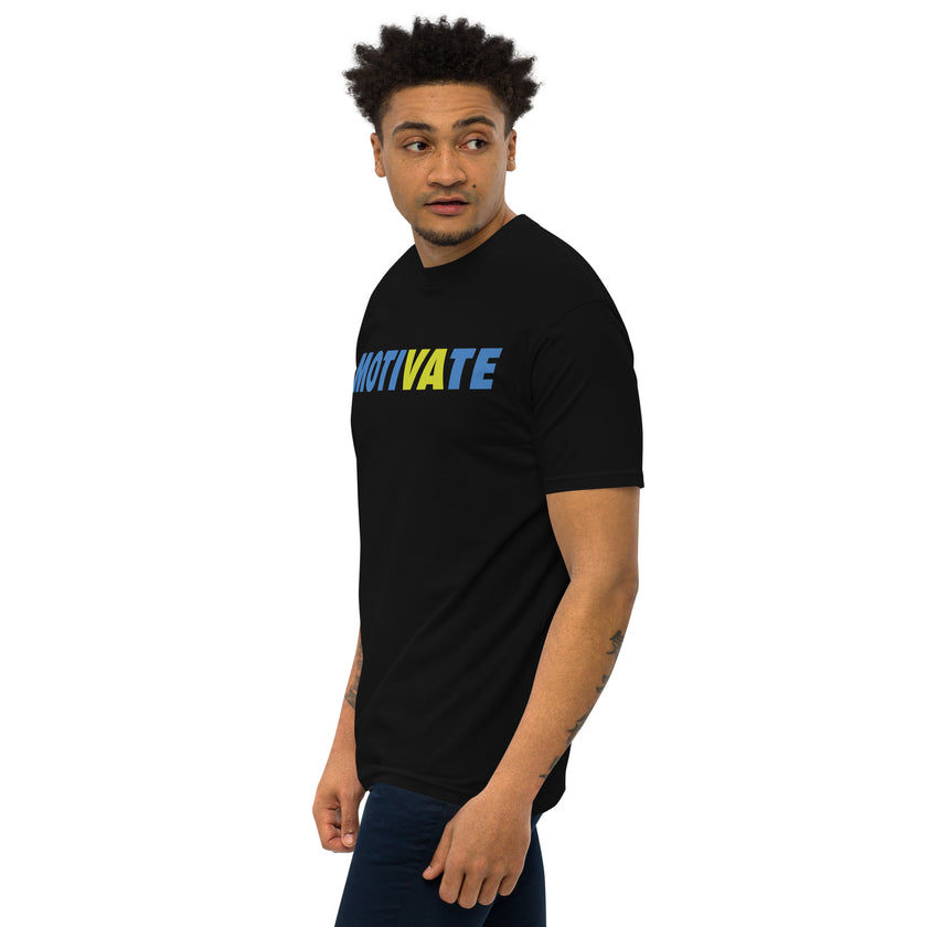 MOTIVATE by CoVA Tennis Men’s premium heavyweight tee