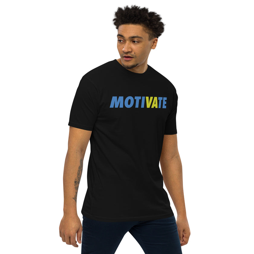 MOTIVATE by CoVA Tennis Men’s premium heavyweight tee