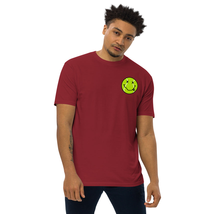 Smiling Tennis Ball by CoVA Tennis Men’s premium heavyweight tee