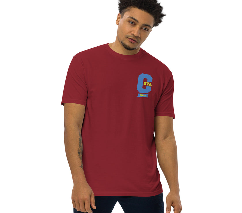 Varsity C CoVA Tennis premium heavyweight tee