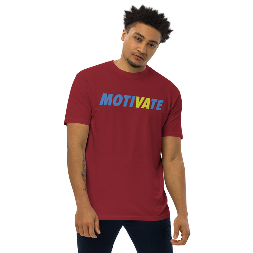 MOTIVATE by CoVA Tennis Men’s premium heavyweight tee