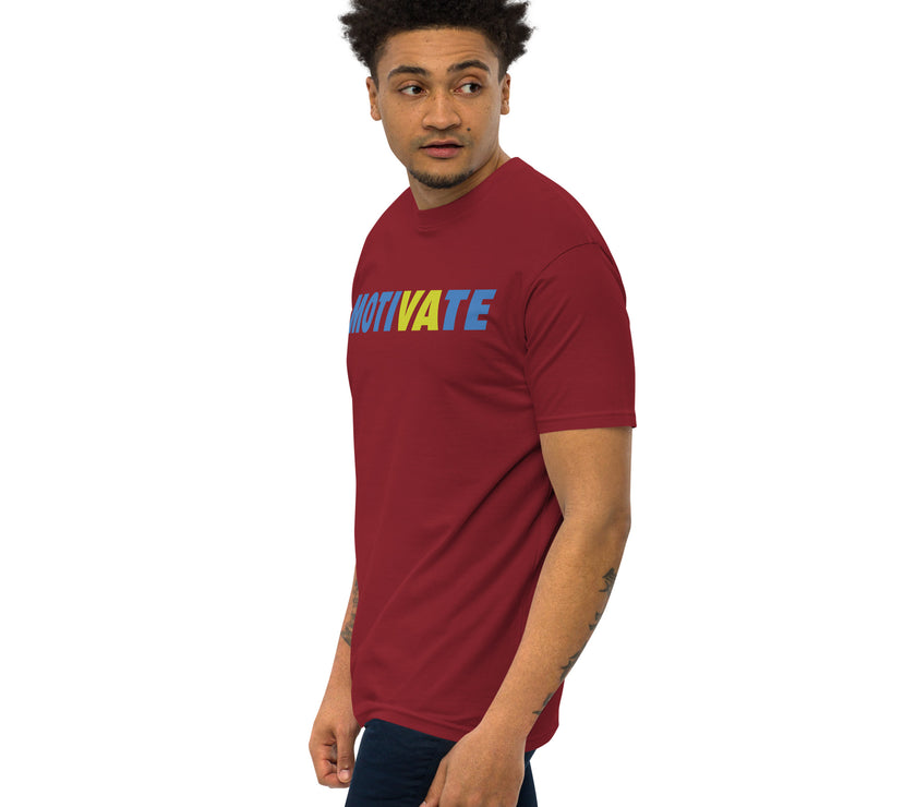 MOTIVATE by CoVA Tennis Men’s premium heavyweight tee