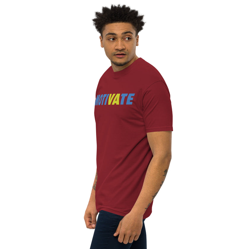 MOTIVATE by CoVA Tennis Men’s premium heavyweight tee