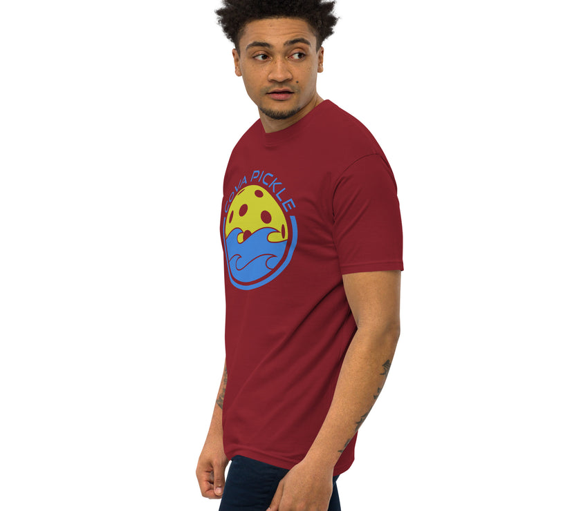 CoVA Pickle Ball & Waves Men’s premium heavyweight tee