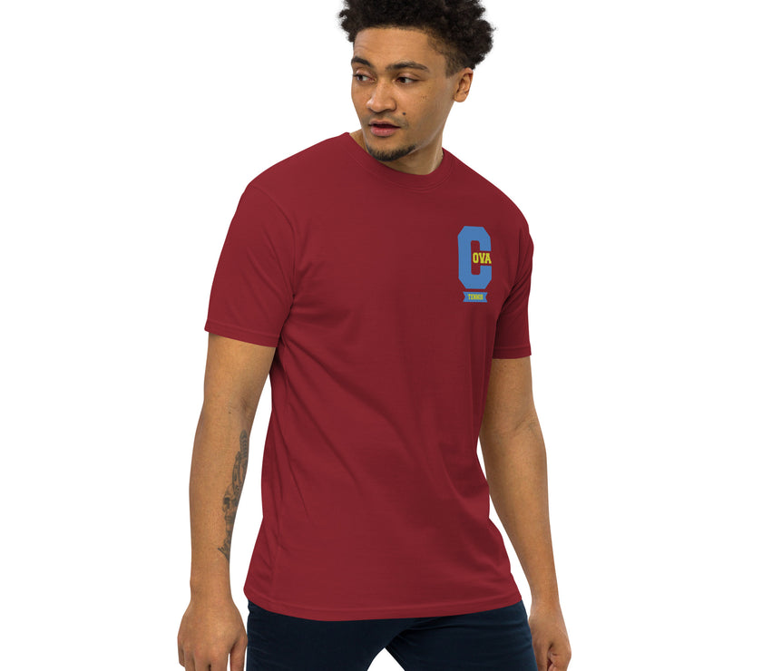 Varsity C CoVA Tennis premium heavyweight tee