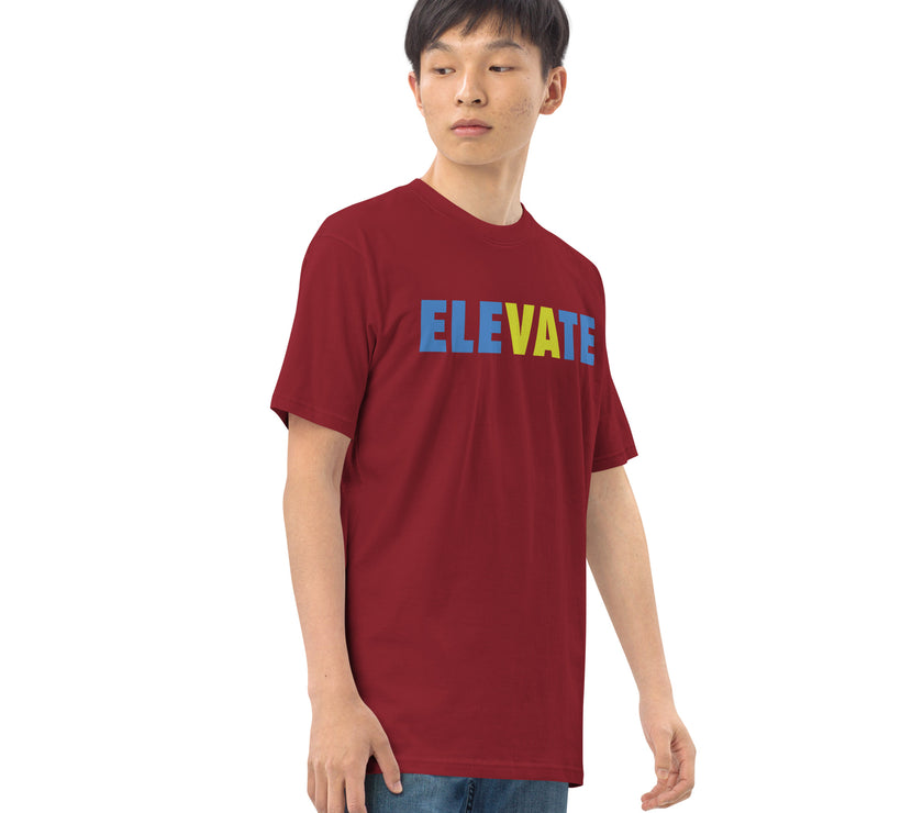 ELEVATE by CoVA Tennis Men’s premium heavyweight tee