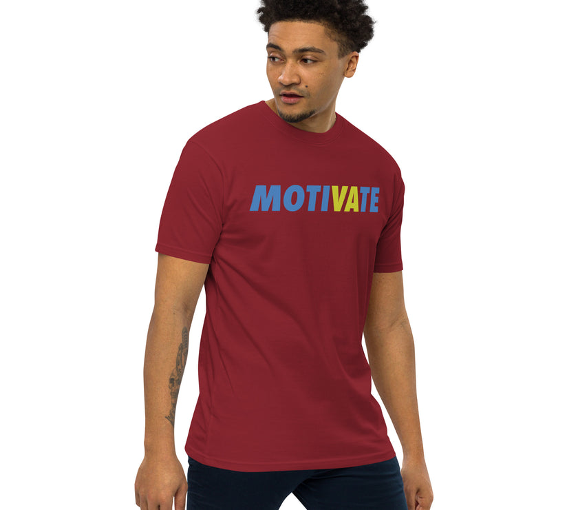 MOTIVATE by CoVA Tennis Men’s premium heavyweight tee