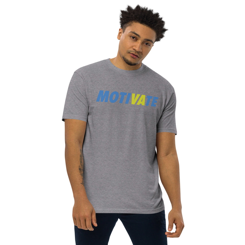 MOTIVATE by CoVA Tennis Men’s premium heavyweight tee