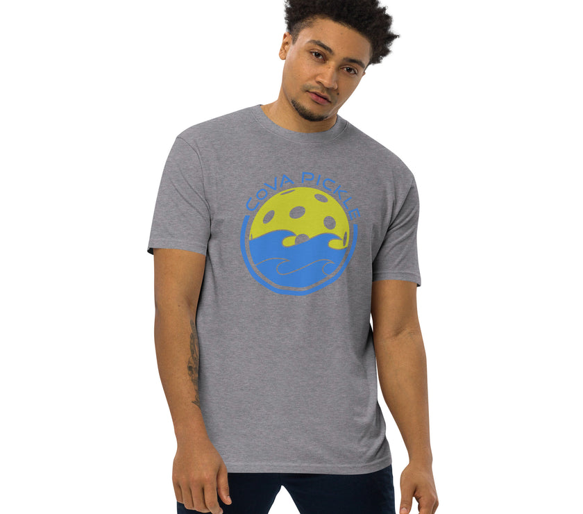 CoVA Pickle Ball & Waves Men’s premium heavyweight tee