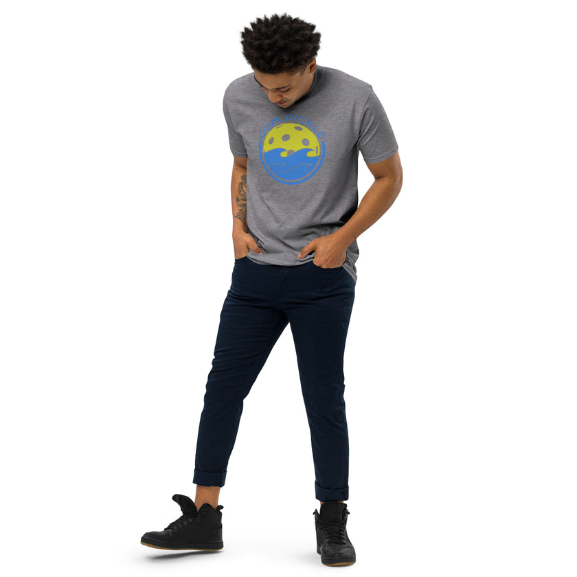 CoVA Pickle Ball & Waves Men’s premium heavyweight tee