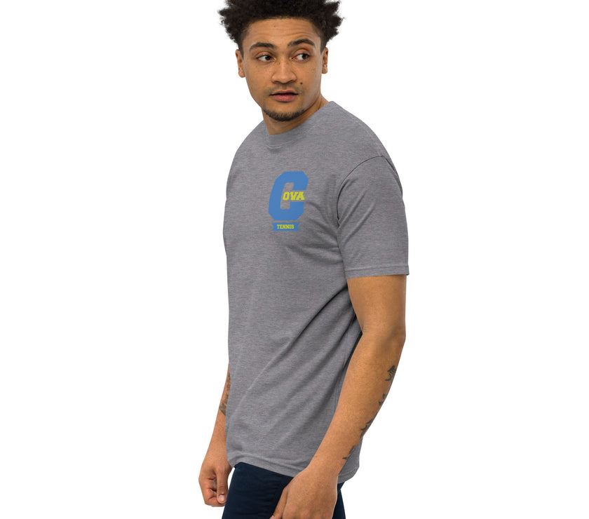 Varsity C CoVA Tennis premium heavyweight tee