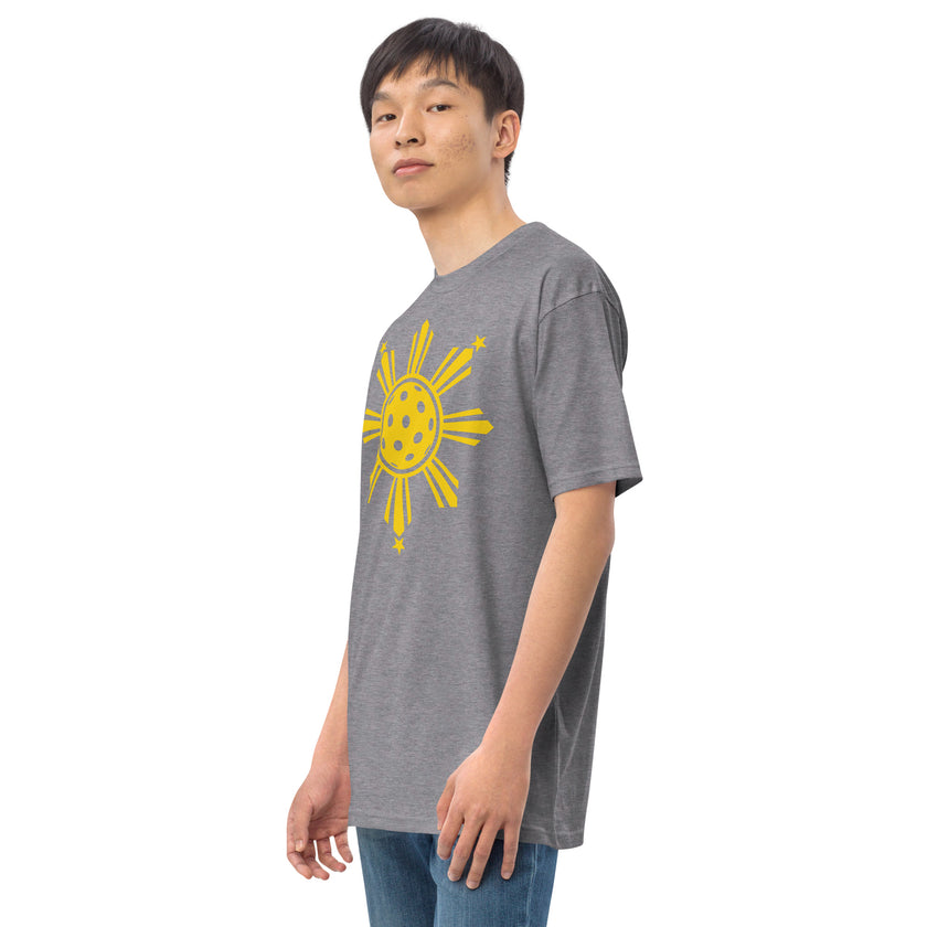 CoVA Pickleball Sun & Stars Men’s premium heavyweight tee