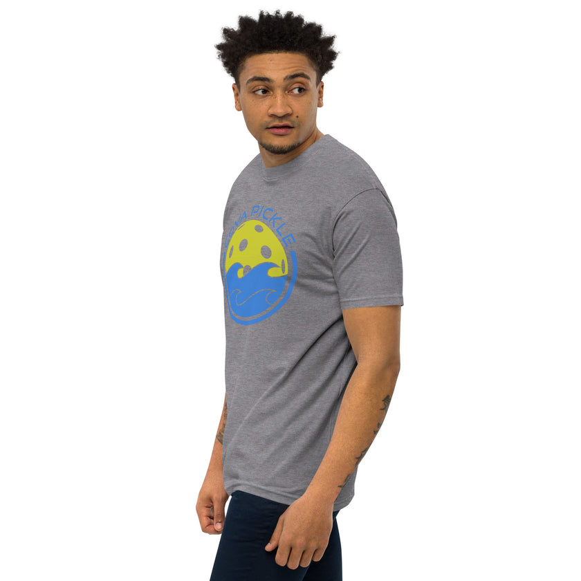 CoVA Pickle Ball & Waves Men’s premium heavyweight tee