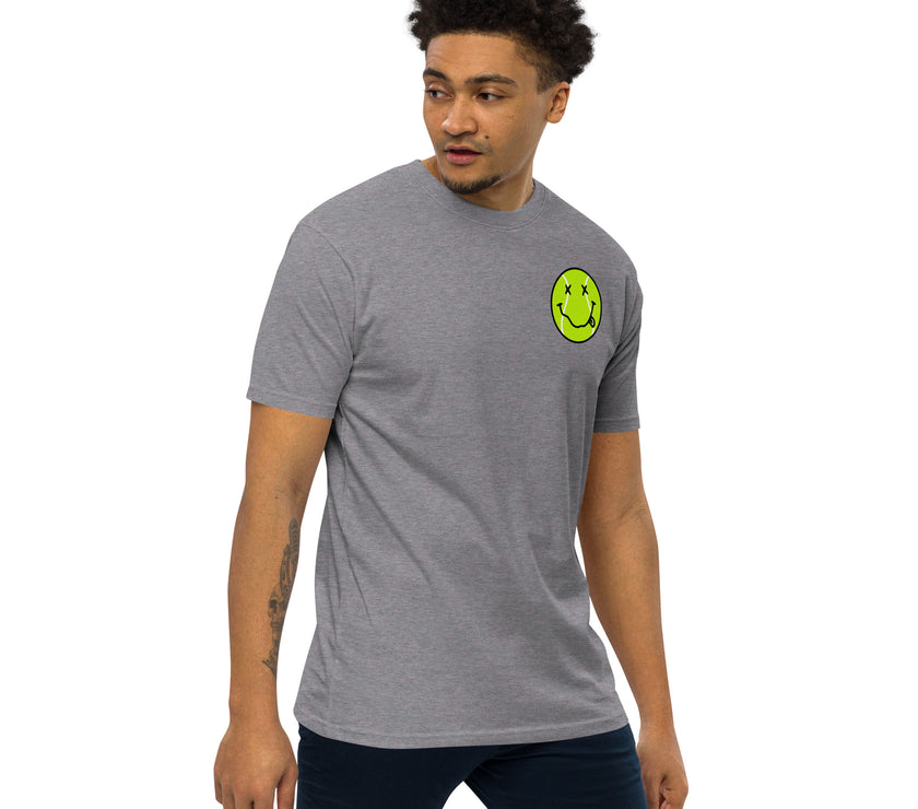 Smiling Tennis Ball by CoVA Tennis Men’s premium heavyweight tee