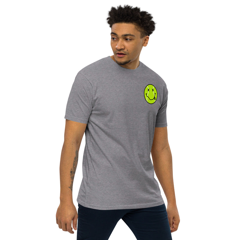 Smiling Tennis Ball by CoVA Tennis Men’s premium heavyweight tee