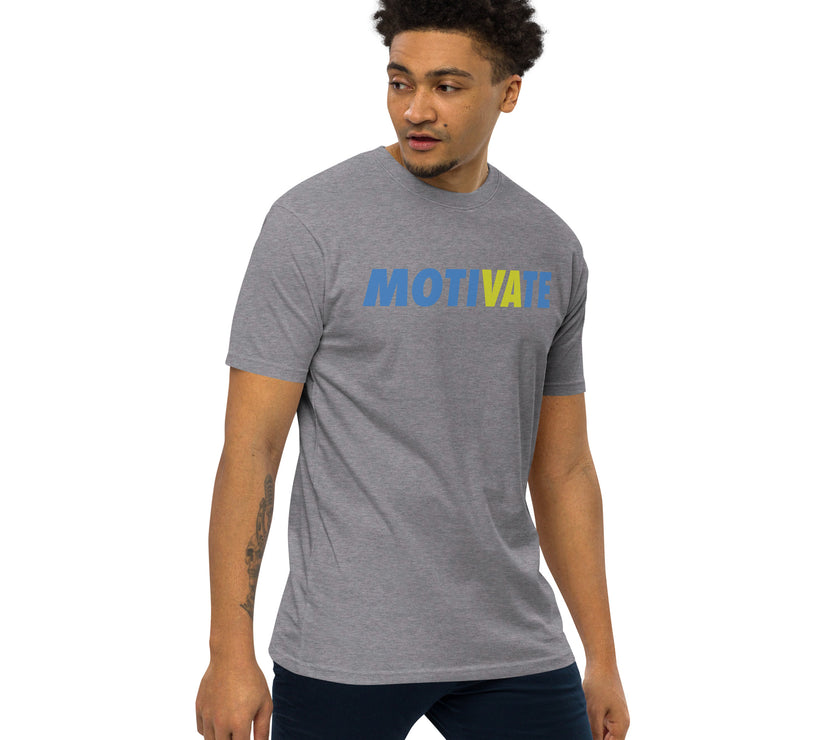 MOTIVATE by CoVA Tennis Men’s premium heavyweight tee