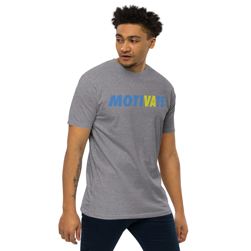 MOTIVATE by CoVA Tennis Men’s premium heavyweight tee