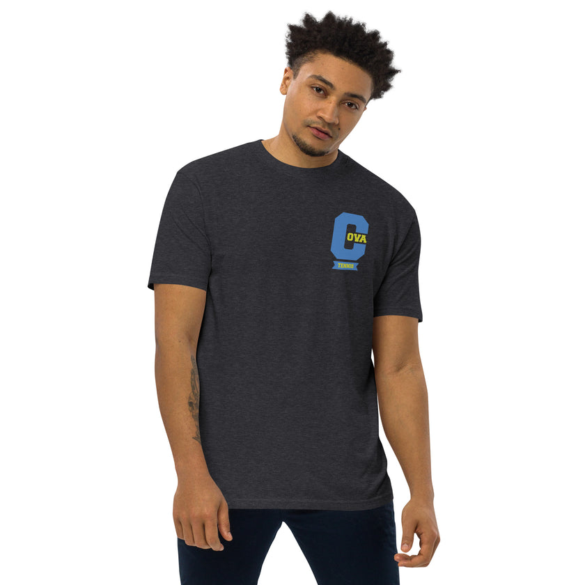 Varsity C CoVA Tennis premium heavyweight tee