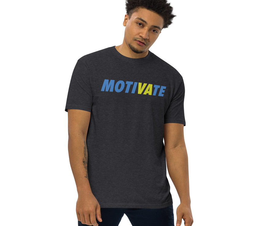 MOTIVATE by CoVA Tennis Men’s premium heavyweight tee