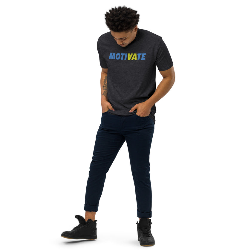 MOTIVATE by CoVA Tennis Men’s premium heavyweight tee