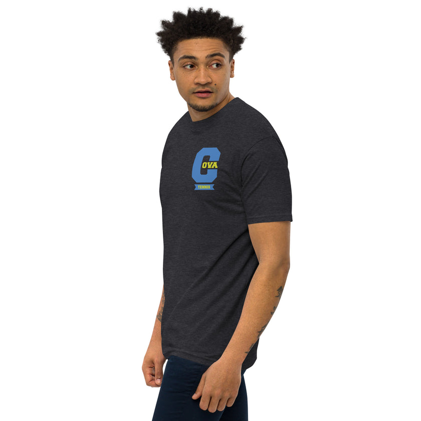 Varsity C CoVA Tennis premium heavyweight tee