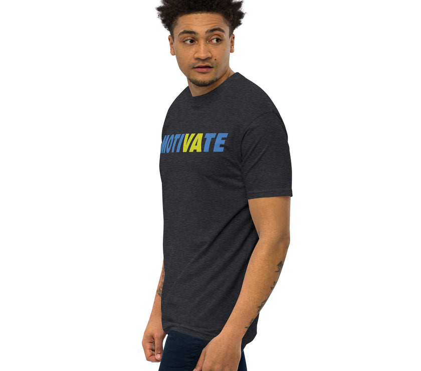 MOTIVATE by CoVA Tennis Men’s premium heavyweight tee