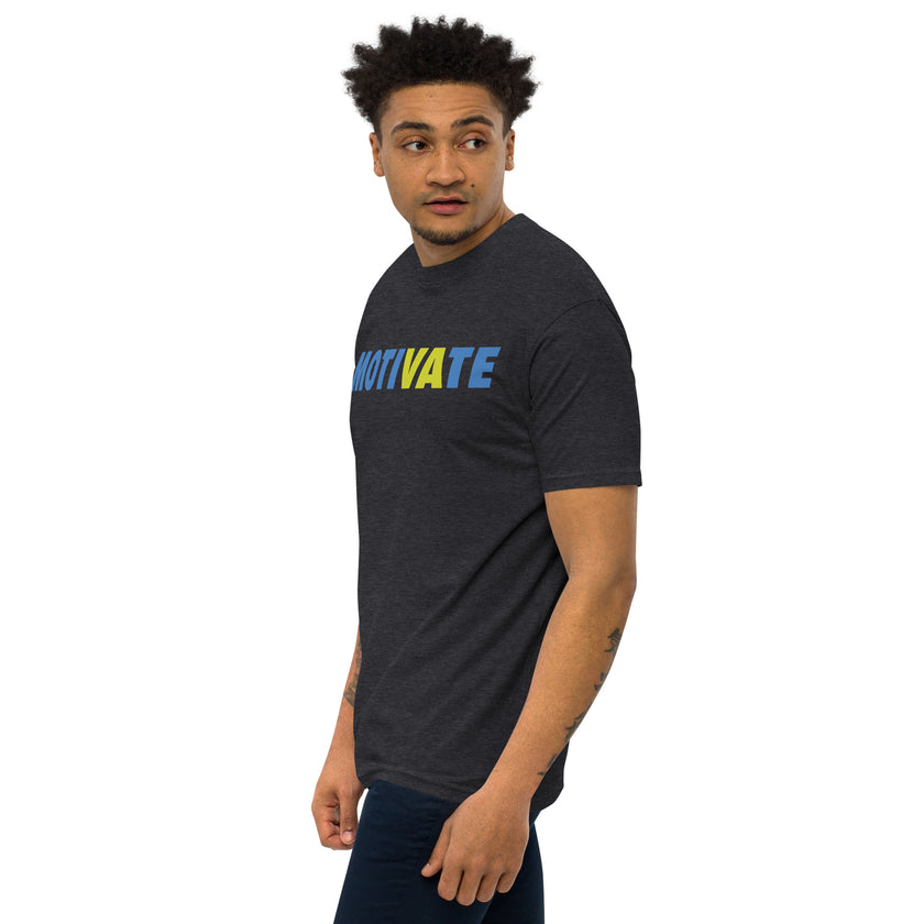 MOTIVATE by CoVA Tennis Men’s premium heavyweight tee