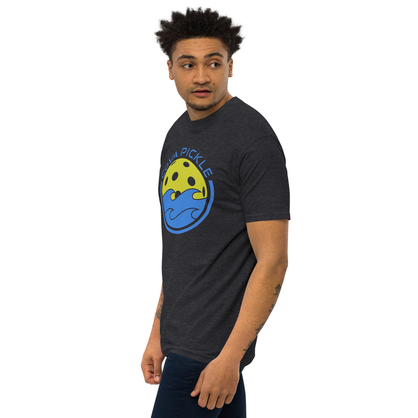 CoVA Pickle Ball & Waves Men’s premium heavyweight tee