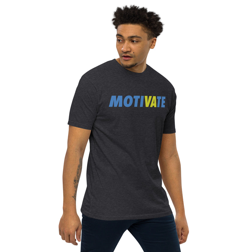 MOTIVATE by CoVA Tennis Men’s premium heavyweight tee