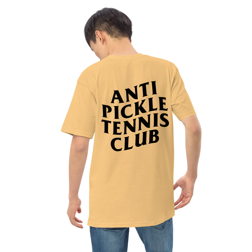 Anti Pickleball Tennis Club premium heavyweight tee by CoVA Tennis