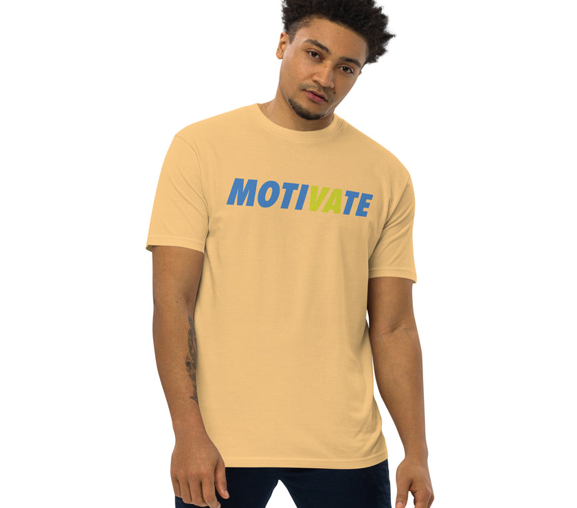 MOTIVATE by CoVA Tennis Men’s premium heavyweight tee