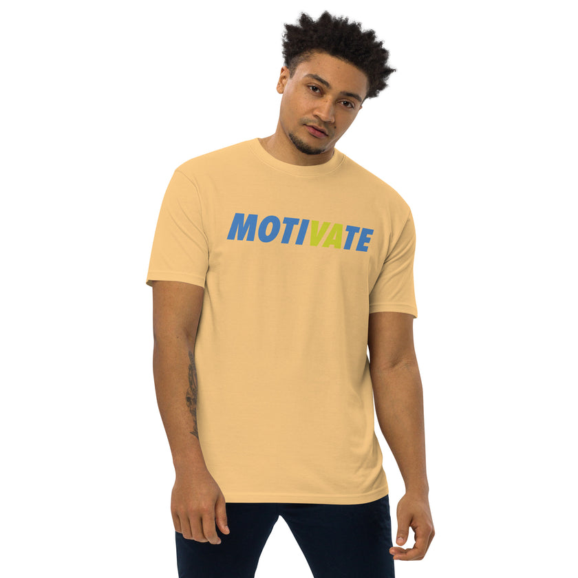 MOTIVATE by CoVA Tennis Men’s premium heavyweight tee