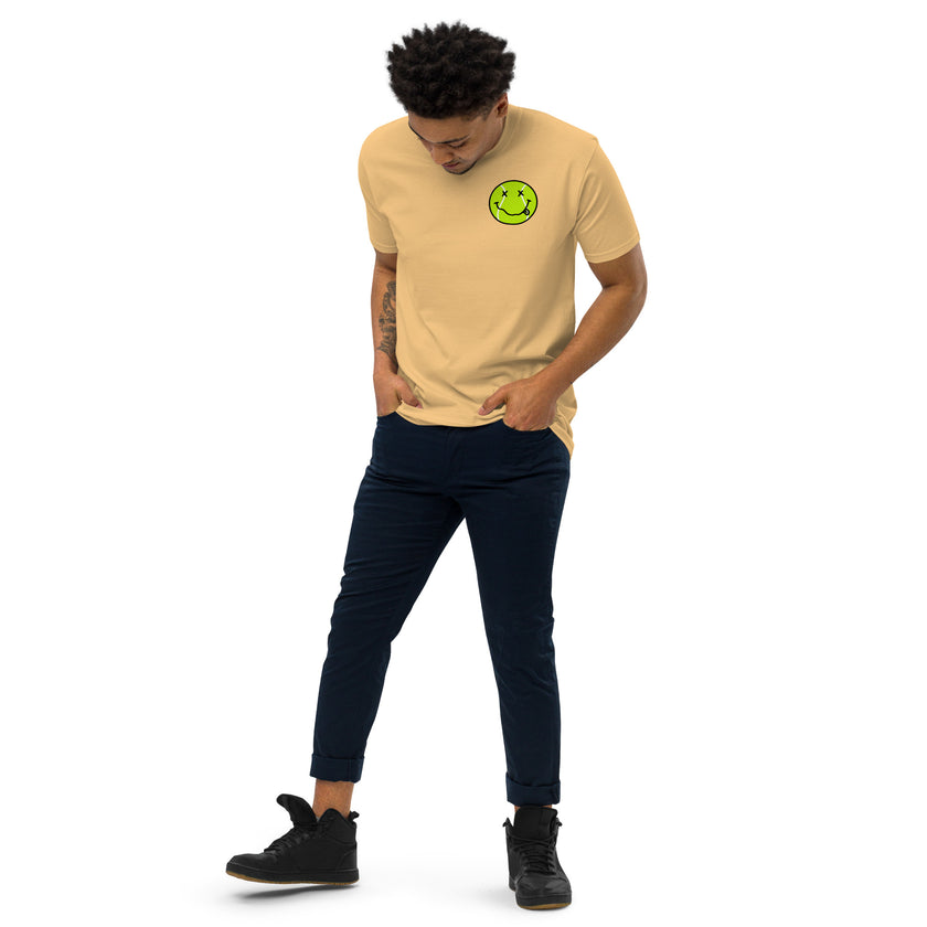 Smiling Tennis Ball by CoVA Tennis Men’s premium heavyweight tee