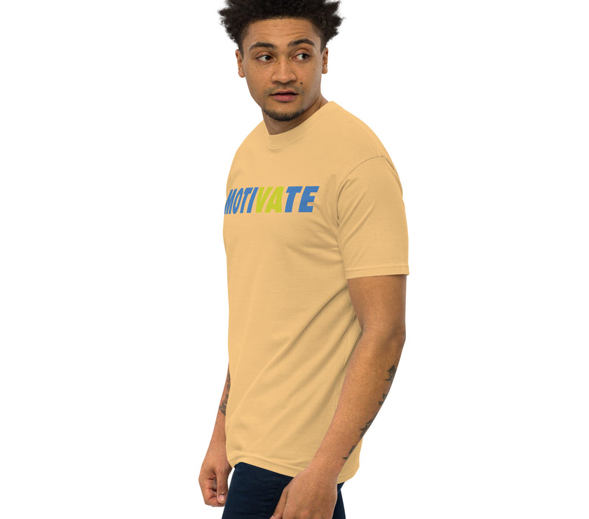 MOTIVATE by CoVA Tennis Men’s premium heavyweight tee