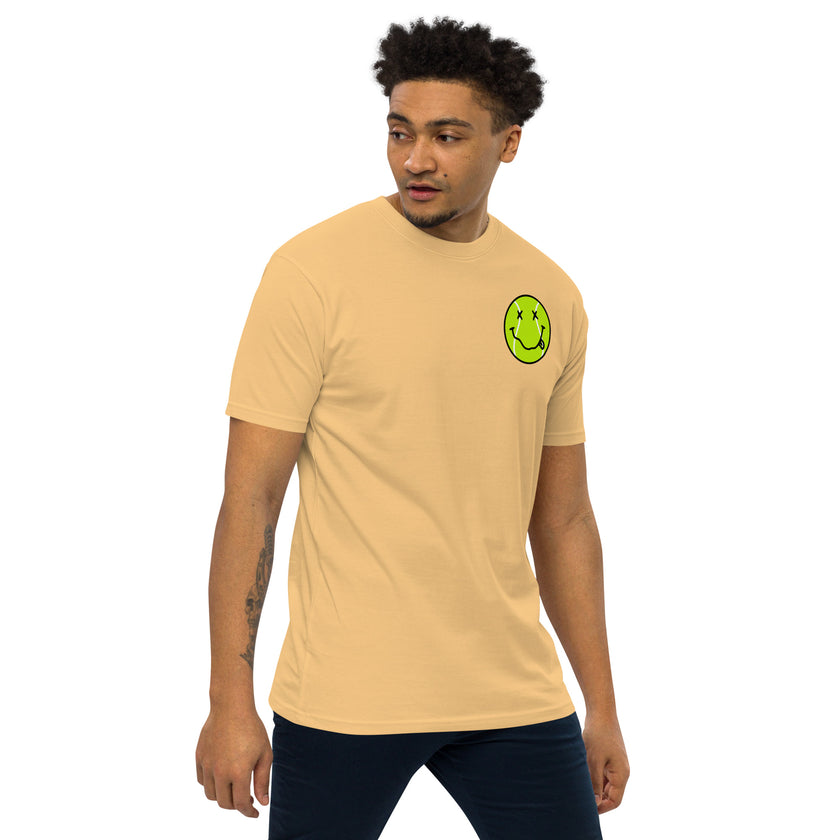 Smiling Tennis Ball by CoVA Tennis Men’s premium heavyweight tee