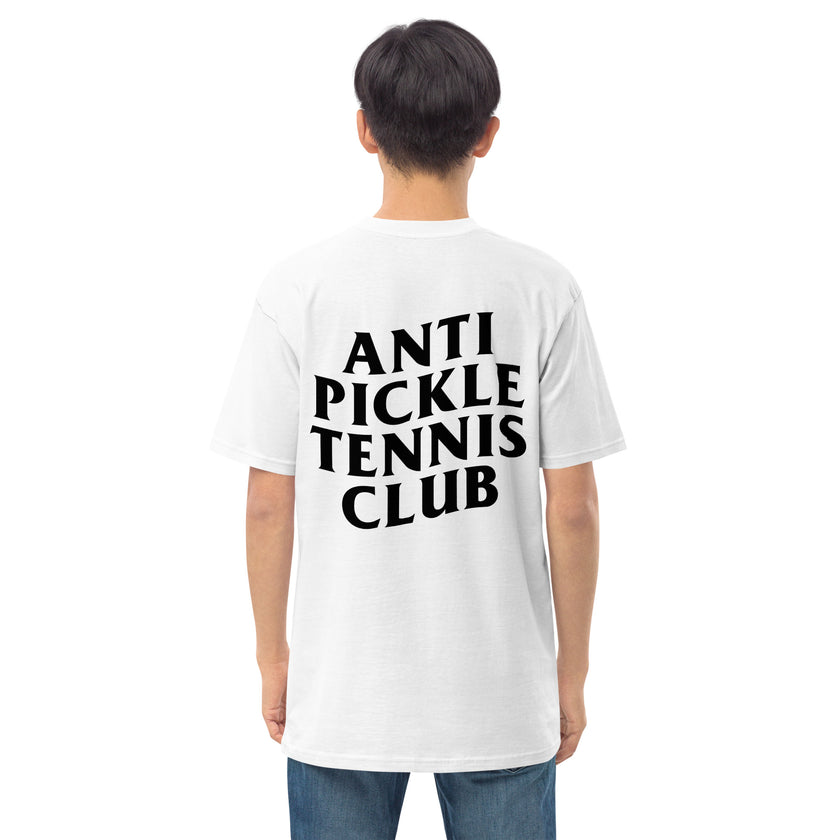 Anti Pickleball Tennis Club premium heavyweight tee by CoVA Tennis