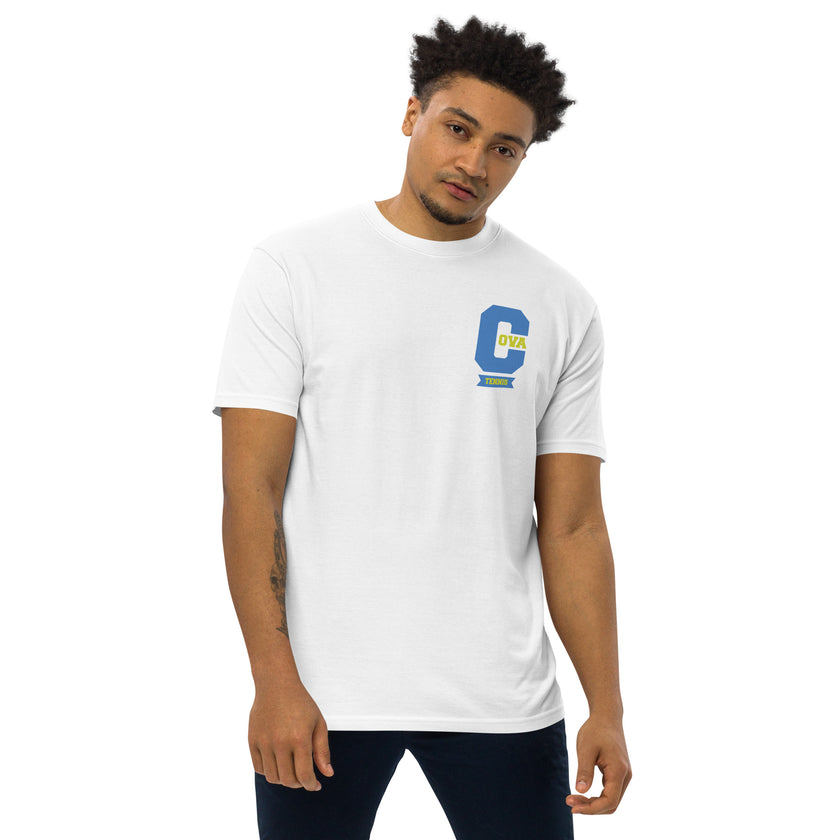 Varsity C CoVA Tennis premium heavyweight tee