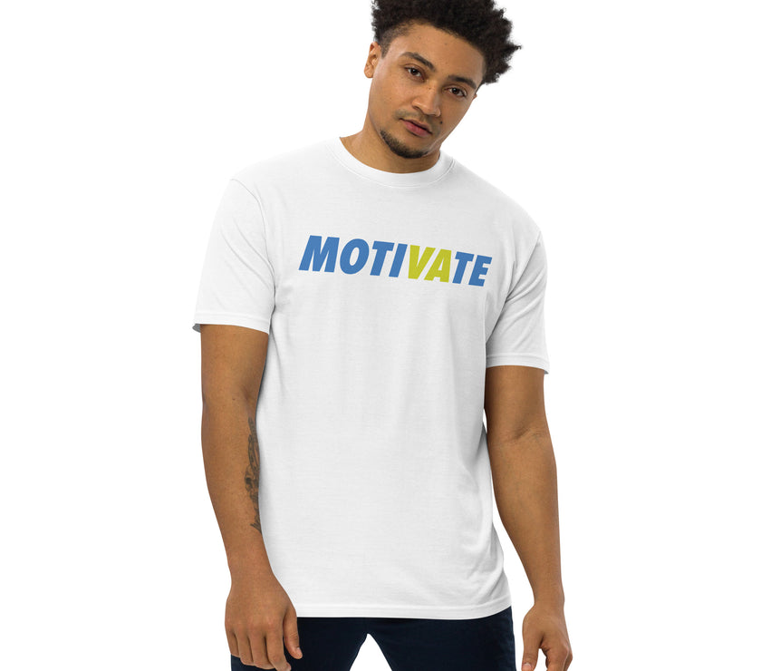 MOTIVATE by CoVA Tennis Men’s premium heavyweight tee