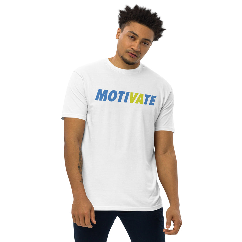 MOTIVATE by CoVA Tennis Men’s premium heavyweight tee