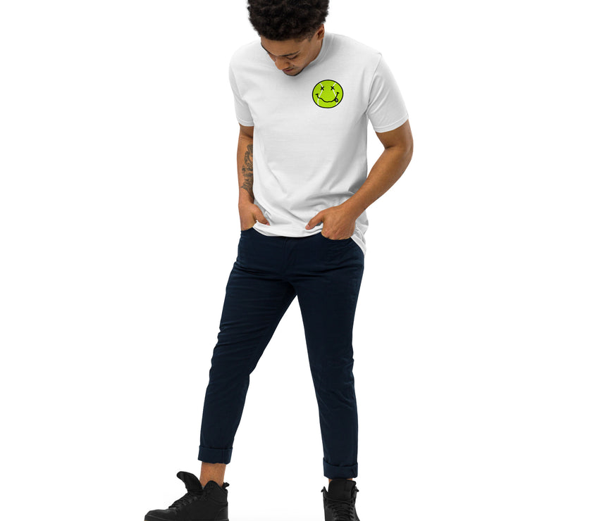 Smiling Tennis Ball by CoVA Tennis Men’s premium heavyweight tee