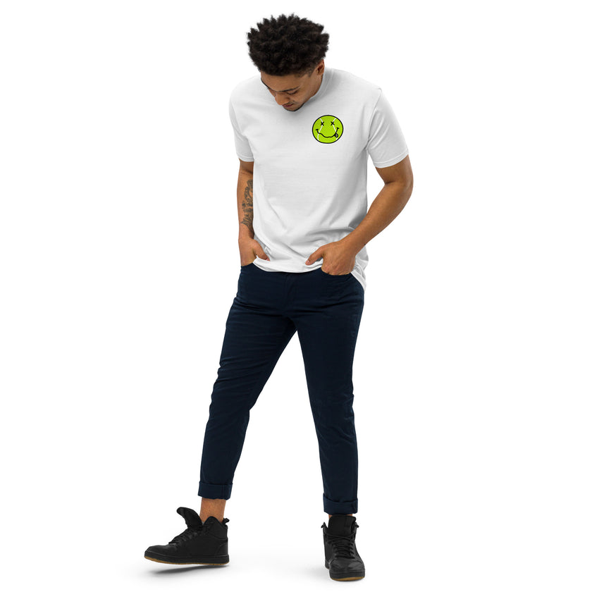 Smiling Tennis Ball by CoVA Tennis Men’s premium heavyweight tee