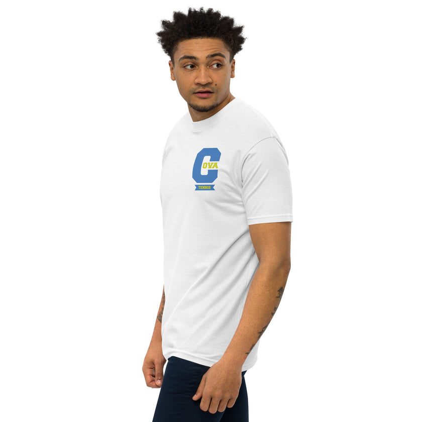 Varsity C CoVA Tennis premium heavyweight tee