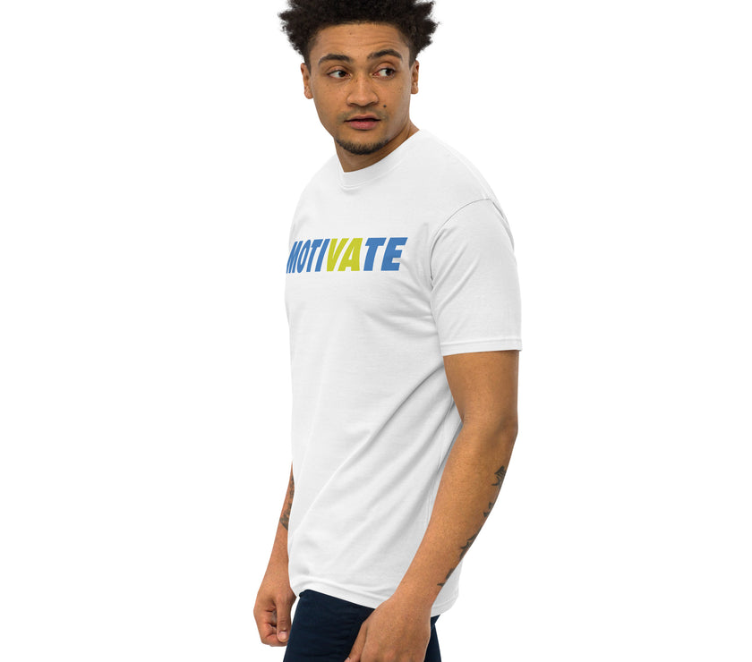 MOTIVATE by CoVA Tennis Men’s premium heavyweight tee