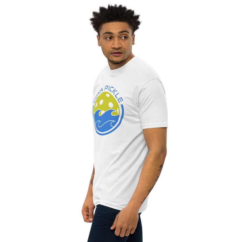 CoVA Pickle Ball & Waves Men’s premium heavyweight tee